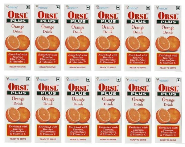 Orsl Plus Orange Drink - 200ml × 27pcs
